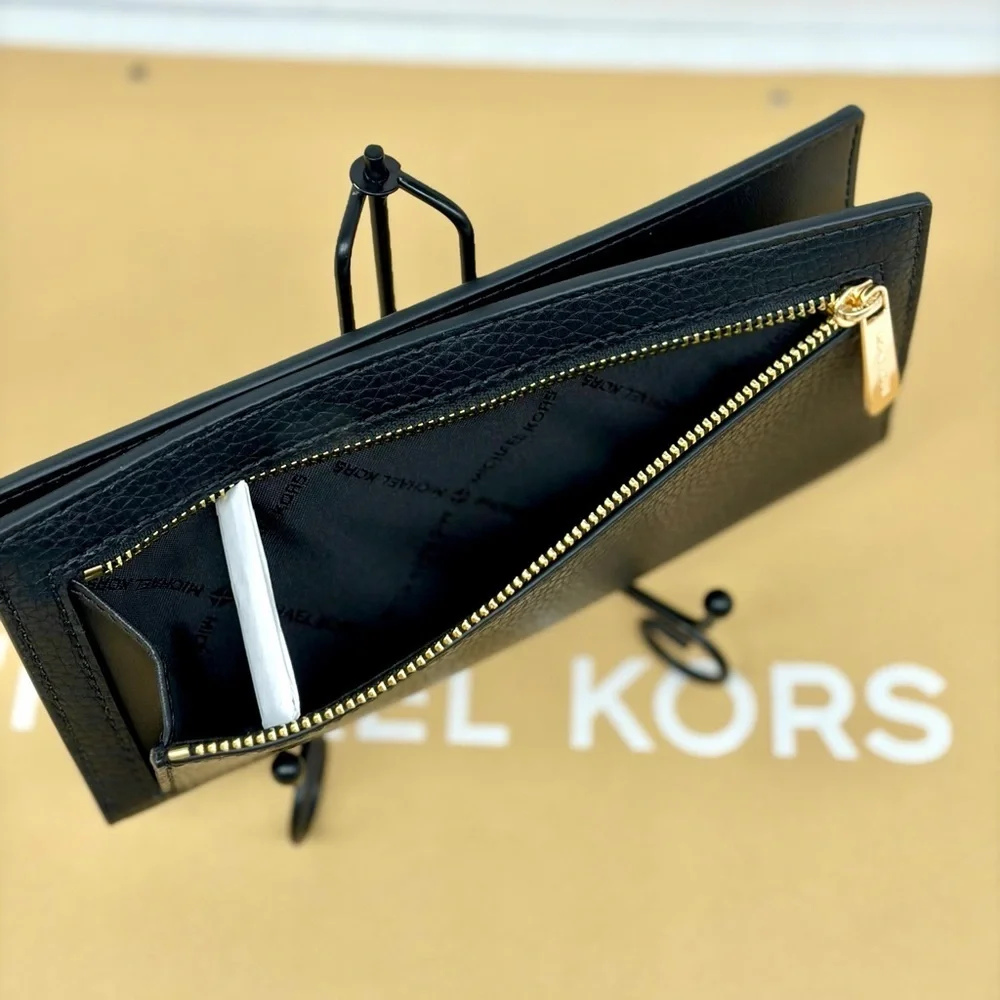 Michael Kors Jet Set Reed Large Bifold Wallet Black